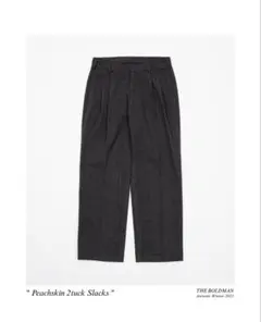 THE BOLDMAN Peachskin 2tuck Slacks