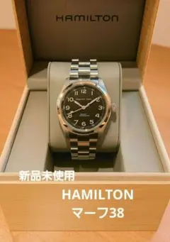 新品未使用☆HAMILTON ☆マーフ38 ￥139700☆ハミルトン ハミルトン マーフウオッチ38ミリ 最新作 ハミルトン専門店
