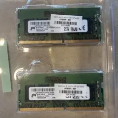 Micron DDR4 8GB 3200MHz メモリ 2枚セット - メルカリ