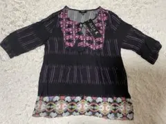 ★新品タグ付き★ JULIA K NYC 花柄プリント五分袖チュニック