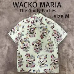 希少】ワコマリア × FUCK THIS LIFE スカル総柄 アロハシャツ M 希少】ワコマリア × FUCK THIS LIFE スカル総柄 アロハシャツ M