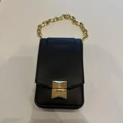 Alexander McQueen レザー スマホショルダー チェーン ブラック - メルカリ