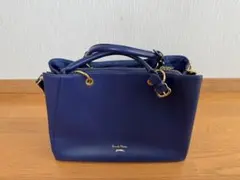 サマンサタバサデラックス 2WAYバッグ ネイビー 美品のサムネイル