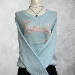 m*t様 Y2K ロゴニット 姫ギャル フェアリーグランジ 森ガール