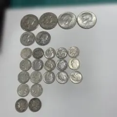 ハーフダラーケネディ 銀貨・硬貨 アメリカ 24枚（バラ売りご相談