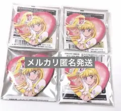 タワーレコード キュアミラクル ハート缶バッジ 4個魔法つかいプリキュア