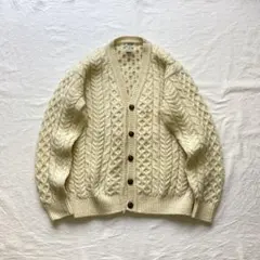 L.L.Bean アランニットカーディガン 90s アイルランド製 M