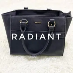 【RADIANT】ハンドバッグ　ブラック　ハートチャームのサムネイル