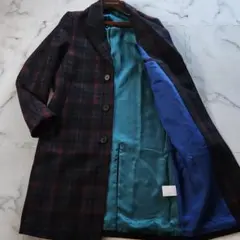 美品✨ポールスミス 現行タグ チェスターコート マルチチェック ロング丈