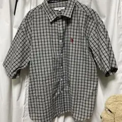 U.S. POLO ASSN. 半袖チェックシャツ Lサイズ