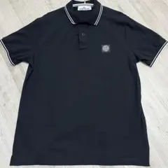 STONE  ブラックポロシャツ スリムフィット STONE ISLAND ポロシャツ ブラック スリムフィット - メルカリ