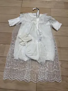 新生児　セレモニードレス　帽子・靴下あり