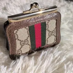 GUCCI オールドグッチ シェリーライン がまぐち コインケース スプリーム