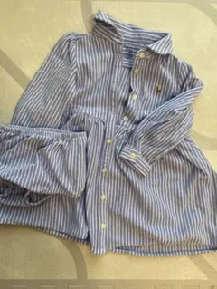 ラルフローレンストライプ ポロワンピース