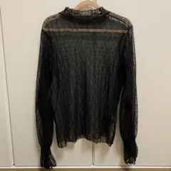 iNDIBRAND シースルードットトップス