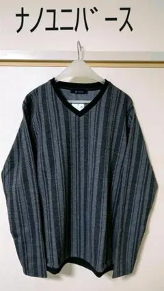 【新品・最終価格〜4/12まで】ナノ・ユニバース VネックロンT