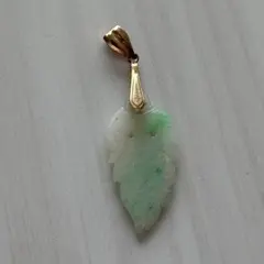 骨董品 和装小物 翡翠の提げもの ペンダントヘッド k18刻印 - メルカリ