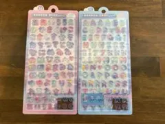 【正規品】ボンボンドロップシール ひらがな アルファベット 文字シール2種