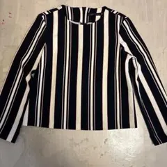 ZARA WOMAN ストライプ 長袖 ブラウスのサムネイル