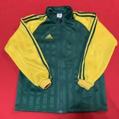 adidas トラックジャケット グリーン イエロー 140