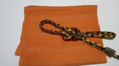 オレンジの帯揚げ、帯締めのセット MJ15―245