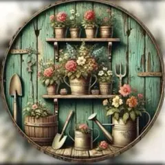 ガーデニングデザイン 木製ウェルカムボード