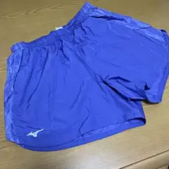 新品　ミズノ 紫 ショートパンツ サイドポケット付き スポーツウェア M