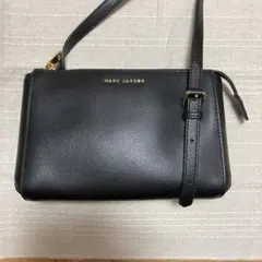マークジェイコブス レザー ショルダーバッグ ブラック