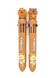 カラーボールペン　カピバラ10色ボールペン 2本セット