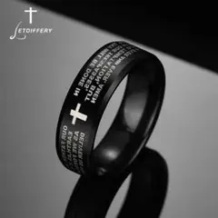 【期間限定ご奉仕品☆】【ブラック】ファッション　聖典✚　リング
