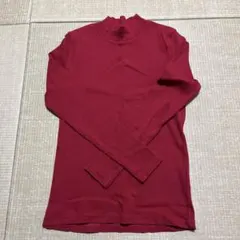 muzzy 長袖 リブニット モックネック ボルドー