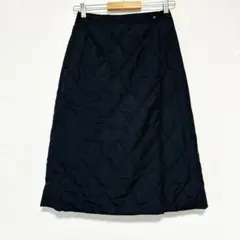 【美品】UNIQLO 防風ウォーム スカート S 黒 防寒 膝掛け