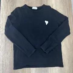 LiSS 長袖カットソー ブラック ハート刺繍のサムネイル