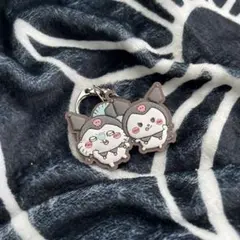 モモンガ×クロミ　なかよしラバーマスコット　ちいかわ×サンリオキャラクター