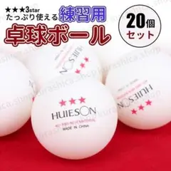 卓球 中国製 練習球 ピン球 卓球ボール ABS 20球 K64-1