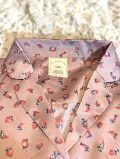 ジェラートピケ いちご柄 ルームウェア フリーサイズ　新品タグ付き