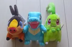 レトロ ポケモンフレンズ ヒノアラシ ワニノコ チコリータ 3体セット