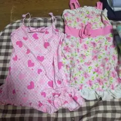 女の子用ワンピース水着セット