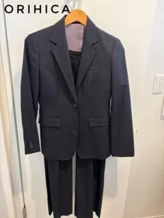 【美品】オリヒカ RHYME レディーススーツ上下 13号 ウール100%