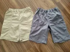 ユニクロ 無印良品 ハーフパンツ 140cm