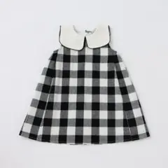 petit main 衿つきブロックチェックワンピ 120cm 新品未使用