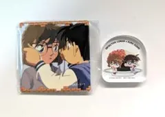 名探偵コナン コナン コナン展 スクエア缶バッジ 灰原　セット