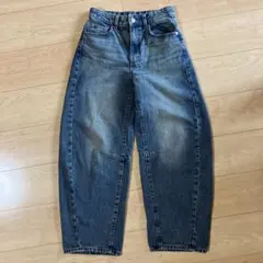 GU バレルレッグジーンズ　S