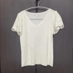 PROPORTION BODY DRESSING 半袖ニット ホワイト 2