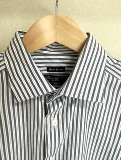 NON IRON ストライプ長袖シャツ