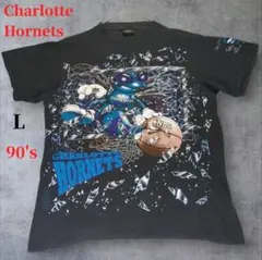 90s Charlotte Hornets Tシャツ L Changes USAのサムネイル