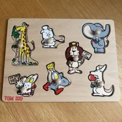 TOM KID 木製動物パズル 7ピース