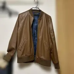 ブラウン レザージャケット Lサイズ　チャオパニック