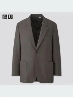 美品　UNIQLO U ダークグレー セットアップ S
