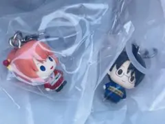 銀魂　めじるしアクセサリー　神楽　志村新八　2個セット